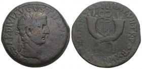 Roman Imperial Coins
TIBERIUS (14-37). Dupondius. Commagene. 16.2gr 29.5mm
Obv: TI CAESAR DIVI AVGVSTI F AVGVSTVS. Laureate head right.
Rev: PONT MAXI...