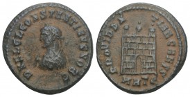Roman Imperial
Constantine II, as Caesar (AD 337-340). AE3 or BI nummus Silvering. Heraclea, 5th officina, AD 317.
 2.6GR 18.4MM
DN FL CL CONSTANTINVS...