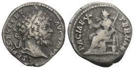 Roman Imperial Coins 
SEPTIMIUS SEVERUS. 193-211 AD. AR Denarius Rome mint. 3.3gr 17.8mm
 Struck 197/8 AD. L SEPT SEV PERT AVG IMP X, laureate head ri...