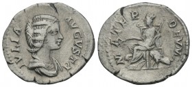 Roman Imperial
Julia Domna, Augusta, 193-217. Denarius, struck under Septimius Severus, Rome, 2.8gr 19.8mm
 198-207. IVLIA AVGVSTA Draped bust of Juli...