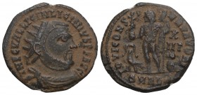 Roman Imperial
LICINIUS I (308-324). Follis. Alexandria. 2.5GR 19.6MM
Obv: IMP C VAL LICIN LICINIVS P F AVG. Radiate, draped and cuirassed bust right....