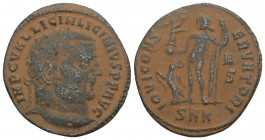 Roman Imperial
LICINIUS I. 308-324 AD.. Nicomedia mint, 6th officina. Struck 313-317 Æ Follis 3.5gr 22.9mm
AD. IMP C VAL LICIN LICINIVS PF AVG, laurea...