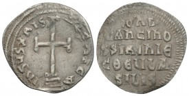 Byzantine Coins
Konstantinos VI and Eirene (780-797 AD). AR Miliaresion , Constantinopolis 1.5gr 20.9mm
Obv. IhSUS XRISTUS nICA, cross on three step...