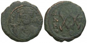 Byzantine Coins 
Byzantine Maurice Tiberius AD 582-602. Theoupolis (Antioch) Half follis Æ 6gr 23.3mm