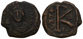 Byzantine 
Justinian I (527-565). Æ 20 Nummi year 5 . 5.1gr 20.4mm