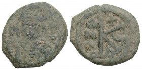 Byzantine 
Maurice Tiberius(?) (582-602). Æ 20 Nummi 5.9gr 23.3mm