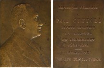 Algérie, hommage au député Paul Cuttoli, par Girault, 1931 Paris
Buste à droite de Paul Cuttoli ; à droite signature E. GIRAULT
Inscription en neuf ...