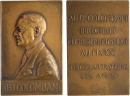 Maroc, Docteur Colombani directeur de l'Hygiène publique, par de Hérain, 1934 Paris
A/Dr . J. COLOMBANI
Buste du Docteur Colombani à gauche ; à droi...