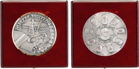 Nouvelle Calédonie/Tahiti, médaille du Conseil Municipal de Papeete, c. 1990 Saumur
A/PAPEETE-TAHITI
Divers éléments symboliques de la Loi et du Pou...
