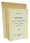 Dupriez, Charles. MONNAIES ET ESSAIS MONÉTAIRES DU ROYAUME DE BELGIQUE ET DU CONGO BELGE. TOME I. [with] TOME II. [with] PLANCHES. Bruxelles: B. Franc...