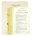 Baker, Warren. FIXED PRICE LISTS OF CANADIAN NUMISMATIC & HISTORICAL MATERIAL. Montreal, 1969–1997. Thirteen printed catalogues, being Nos. 12, 26–29,...