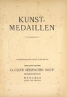 Merzbacher, Eugen. KUNSTMEDAILLEN. Munich, 10. Januar, 1914. Folio [37.5 by 27.5 cm], plain later card covers; original printed front card cover trimm...