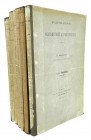 Serrure, Raymond [editor]. BULLETIN MENSUEL DE NUMISMATIQUE & D’ARCHÉOLOGIE. Tome premier–sixième (Bruxelles & Paris, 1881–1890), complete. 8vo, conte...