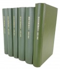 Young, Derek [editor]. IRISH NUMISMATICS. Dublin: Stagecast Publications, 1972–1983. Volumes 5–16 (Nos. 25–96), complete for the period covered, bound...