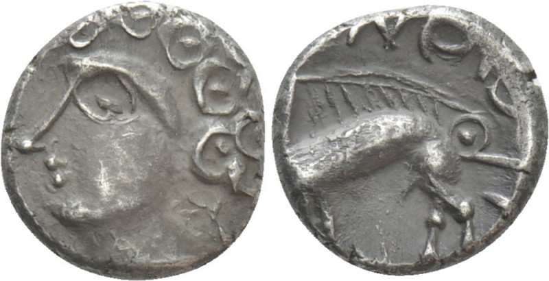 WESTERN EUROPE. Central Gaul. Sequani. Drachm (1st century BC). 

Obv: Stylize...