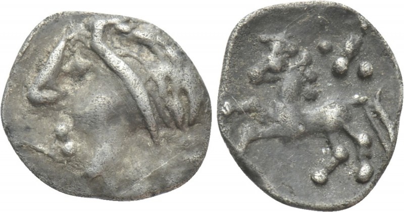 CENTRAL EUROPE. Vindelici. Obol (1st century BC). 

Obv: Stylized head left.
...