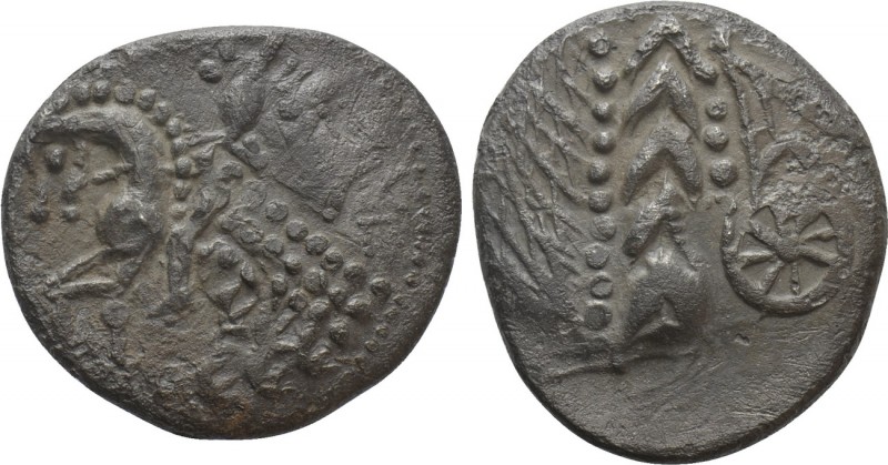 CENTRAL EUROPE. Noricum. Tetradrachm (Circa 170-150 BC). "Kugelreiter" type over...