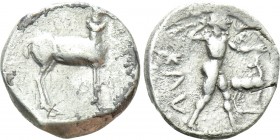 BRUTTIUM. Kaulonia. Nomos (Circa 475-425 BC)