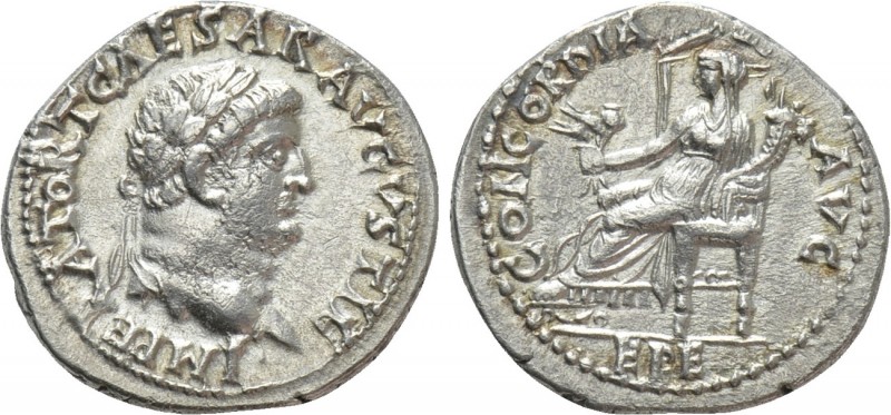 TITUS (Caesar, 69-79). Denarius. Ephesus.

Obv: IMPERATOR T CAESAR AVGVSTI F....