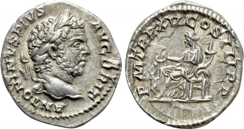 CARACALLA (197-217). Denarius. Rome. 

Obv: ANTONINVS PIVS AVG BRIT. 
Laureat...