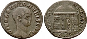 DIVUS ROMULUS (Died 309), son of MAXENTIUS. Follis. Rome
