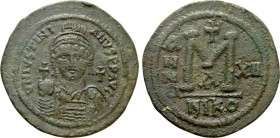 JUSTINIAN I (527-565). Follis. Nicomedia. Dated RY 12 (538/9)