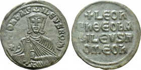 LEO VI THE WISE (886-912). Follis. Constantinople