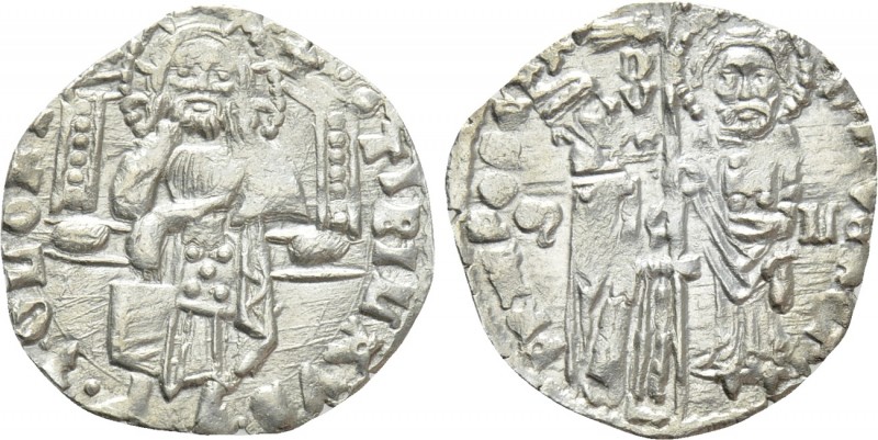 ITALY. Venice. Francesco Foscari (1423-1457). Grosso. 

Obv: Christ Pantokrato...