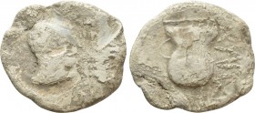 HISPANIA. Carbula. PB tessera (Circa 2nd century BC)