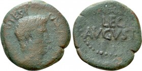 HISPANIA. Lusitania. Emerita. Augustus (27 BC-14 AD). As. P. Carisius, legatus pro praetore