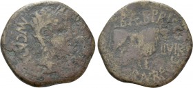 HISPANIA. Tarraconensis. Calagurris. Augustus (27 BC-14 AD). As. L. Baeb. Priscus and C. Gran. Brocchus, Duoviri