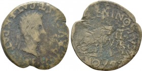 HISPANIA. Tarraconensis. Calagurris. Augustus (27 BC-14 AD). As. L. Novus and L. Valentinus, Duoviri