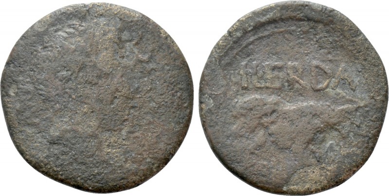 HISPANIA. Tarraconensis. Ilerda. Augustus (27 BC-14 AD). As. 

Obv: IMP AVGVST...