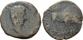 HISPANIA. Tarraconensis. Lepida-Celsa. Augustus (27 BC-14 AD). As. C. Pompeius and Cn. Domitius, duoviri, 5-3 BC