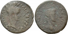 HISPANIA. Tarraconensis. Tarraco. Tiberius with Divus Augustus (14-37). As