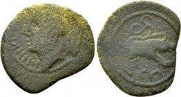 NORTHWEST GAUL. Santones. Quadrans (Circa 40 BC)