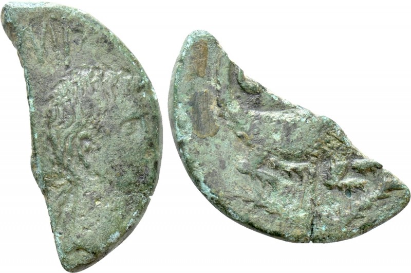 GAUL. Gallia Narbonensis. Nemausus. Augustus, with Agrippa (27 BC-14 AD). As. 
...