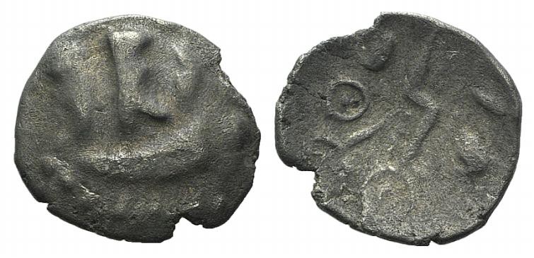 Celtic, Durotriges. Uninscribed, c. 45-40 BC. AR Quarter Stater (12mm, 0.78g, 12...