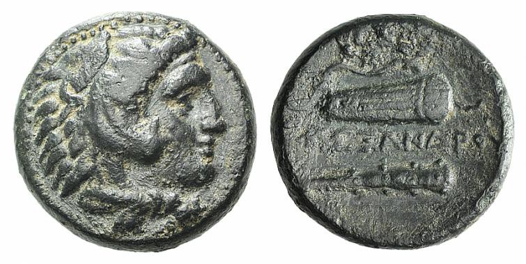 Kings of Macedon. Alexander III ‘the Great’ (336-323 BC). Æ (17mm, 5.50g, 11h). ...