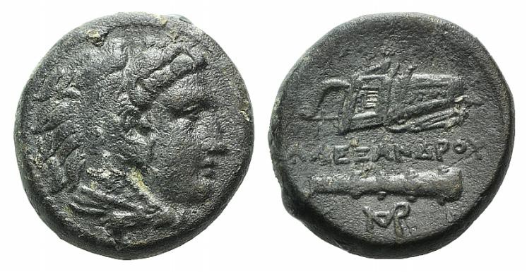 Kings of Macedon. Alexander III ‘the Great’ (336-323 BC). Æ (17mm, 6.13g, 3h). U...