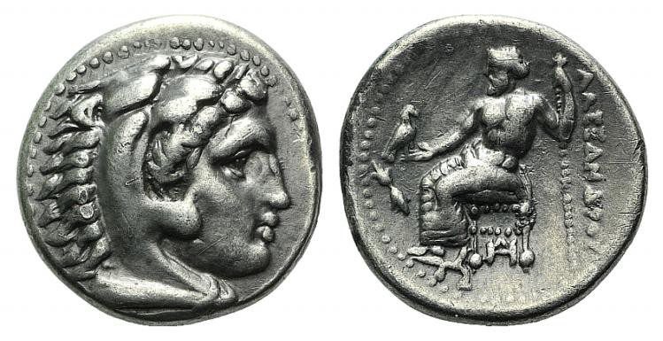 Kings of Macedon. Alexander III ‘the Great’ (336-323 BC). AR Drachm (17mm, 4.20g...