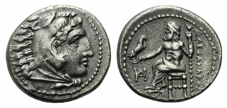 Kings of Macedon, Alexander III ‘the Great’ (336-323 BC). AR Drachm (16mm, 4.17g...