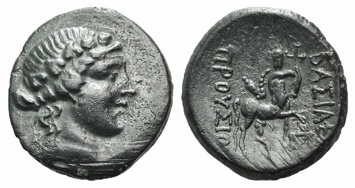 Kings of Bythinia, Prusias II (182-149 BC). Æ (21mm, 4.59g, 12h). Wreathed head ...