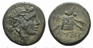 Pontos, Amisos, time of Mithradates VI, c. 85-65 BC. Æ (22mm, 8.05g, 1h). Head o...