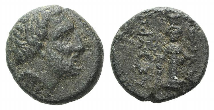 Mysia, Astyra. Tissaphernes (c. 400-395 BC). Æ (10mm, 1.77g, 6h). Bare head r. R...