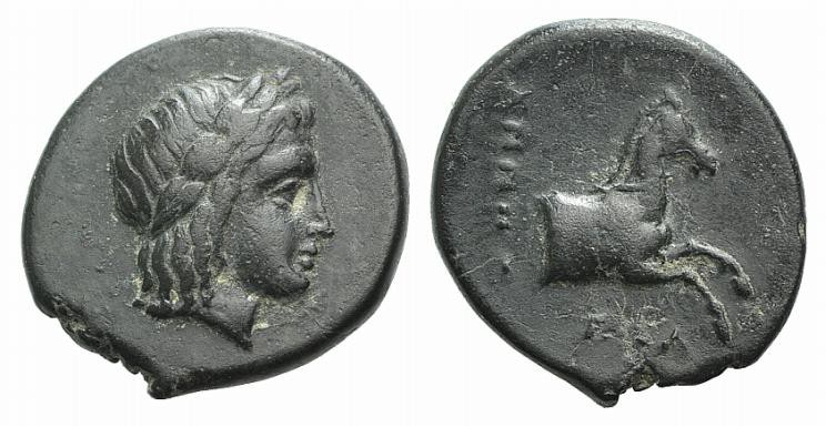 Ionia, Kolophon, c. 360-330 BC. Æ Chalkous (13mm, 1.96g, 11h). Uncertain magistr...