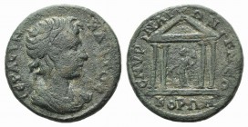 Ionia, Smyrna. Pseudo-autonomous issue. Time of Gordian III, AD 238-244(?). Æ (25mm, 7.75g, 6h). Draped bust of the Senate r. R/ Tyche standing l., ho...