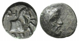 Ionia, Achaemenid Period. Spithridates, Satrap of Sparda (Lydia and Ionia, c. 334 BC). Æ (10mm, 1.31g, 2h). Head of satrap r., wearing Persian headdre...