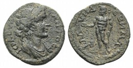 Lydia, Blaundus. Pseudo-autonomous issue. Time of Trebonianus Gallus and Volusian, 251-254. Æ (22mm, 5.28g, 6h). Laureate and draped bust of the Senat...