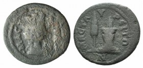 Lydia, Mastaura. Pseudo-autonomous. Time of Maximinus (235-238). Æ (21mm, 4.29g, 6h). Diademed and draped bust of nymph Mastaura r. R/ Lighted garland...